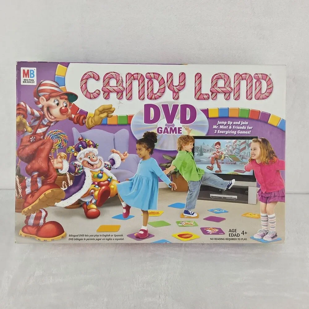 Vintage 2005 Candy Land DVD Game Complete Tested Milton Bradley Hasbro